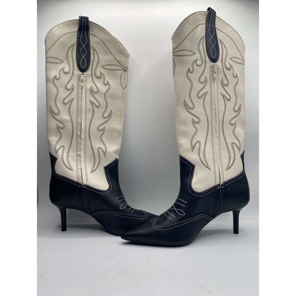 I.N.C. International Concepts Shoes - I.N.C. International Concepts Women's Hayleigh Mid Heel Cowboy Boots Size 6 NWOB
